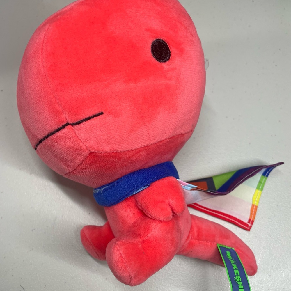 Makeship Pride 2023 Red Dino Plushie By Dinosaur Couch /752 Stuffed Toy w/ Tags